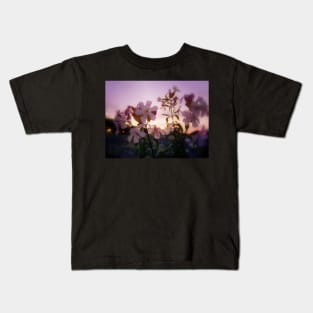 wildflowers & Columbia River sunset 2 Kids T-Shirt